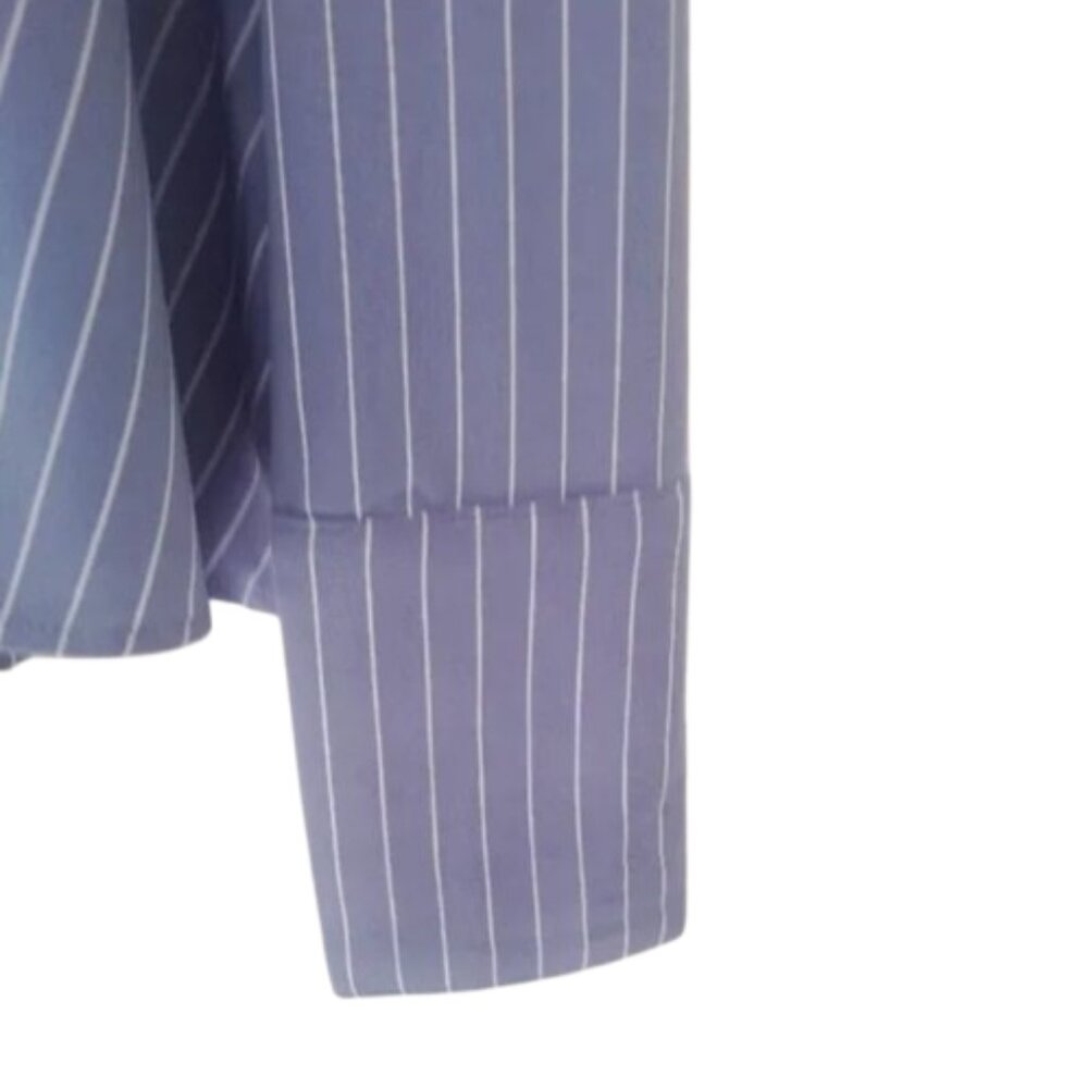 Danielle Bernstein Button Down Pinstripe Top - image 4